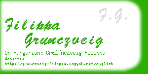 filippa grunczveig business card